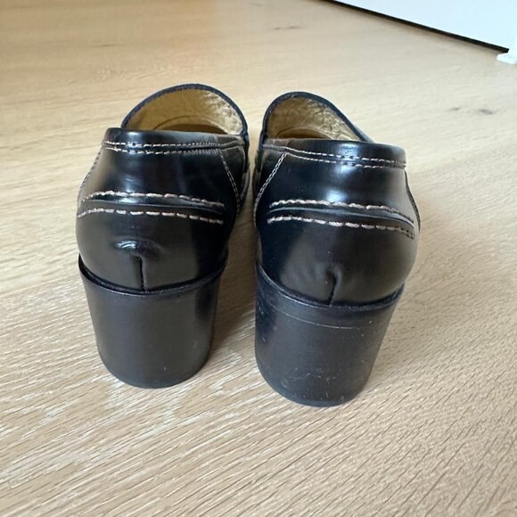 Vittorio Carli Black Heeled Loafers 6.5-7 - Picture 5 of 10